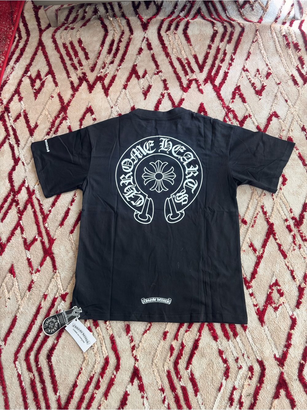 Chrome Hearts Horse Shoes Logo Pocket T-shirt - Picture 4 of 5